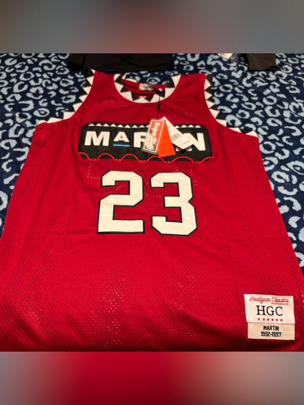HGC Red Martin 23 Men’s Basketball Jersey